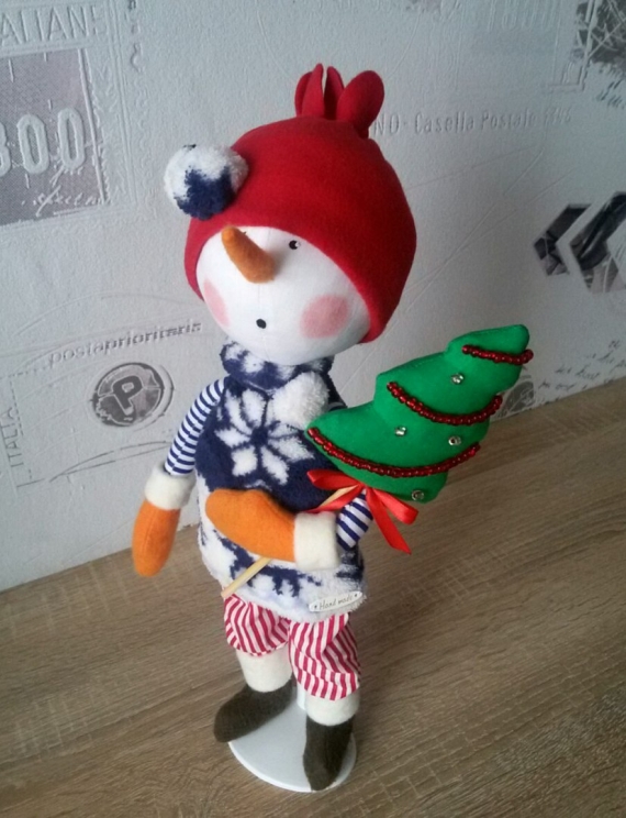 Снеговик интерьерный