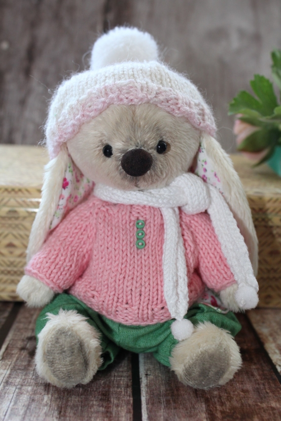Зайка Тедди с комплектом одежды