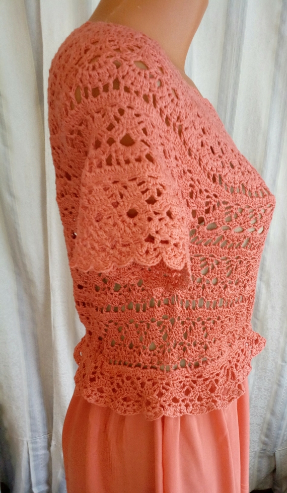 Сарафан комбинированный с шелковой юбкой