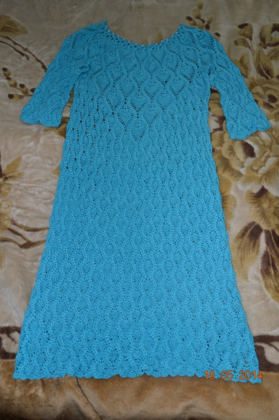 Платье голубое