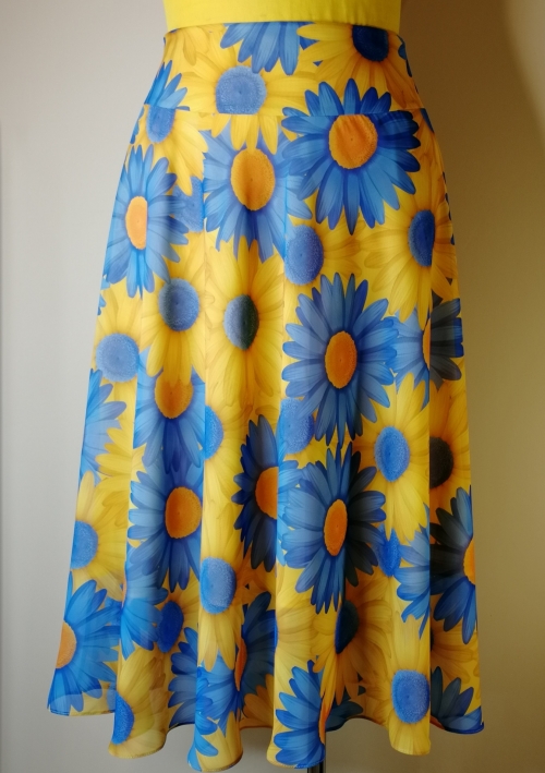 Дизайнерская юбка с воланми.