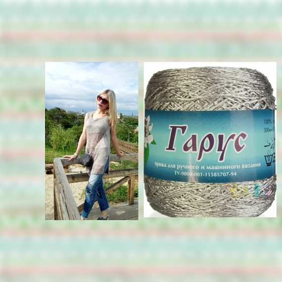 Летняя вязаная туника