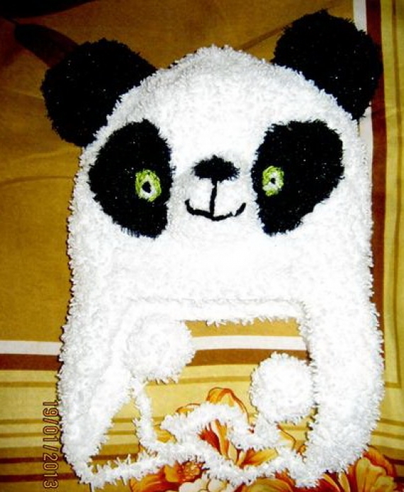 Шапочка Панда на 2-5 лет