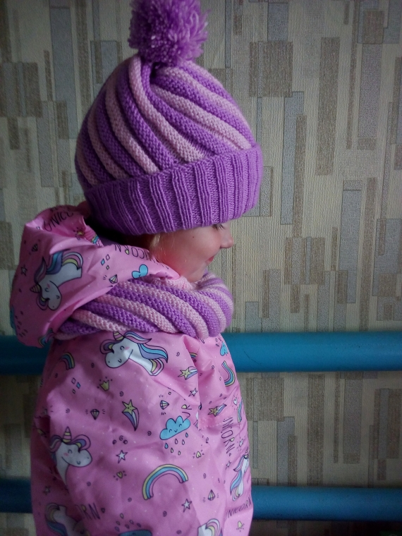 комплект снуд и шапка