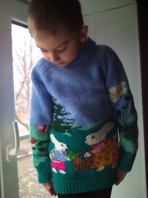 Джемпер детский ,, Лесная сказка ''