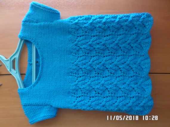 Туника вязаная на 1-3 года