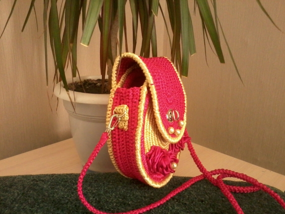 сумка розовая