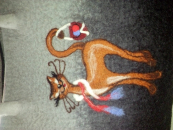 Валяная сумочка "Котэ"