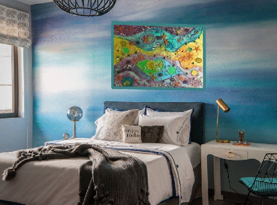 Интерьерная картина из эпоксидной смолы