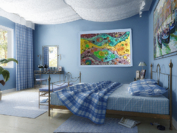 Интерьерная картина из эпоксидной смолы