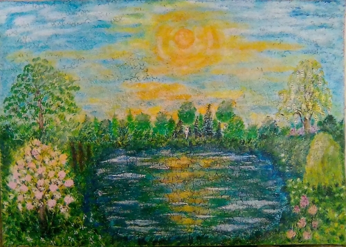 Весеннее озеро.