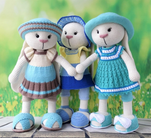 Вязаная зайка