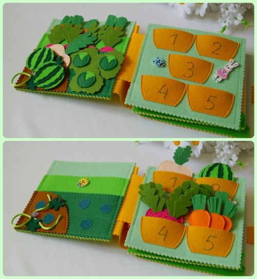 Книжка из фетра "Природа"