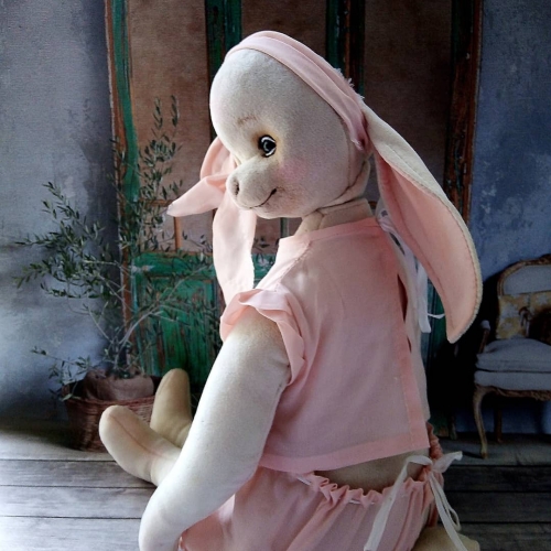 Зайка "Нежность" в розовом