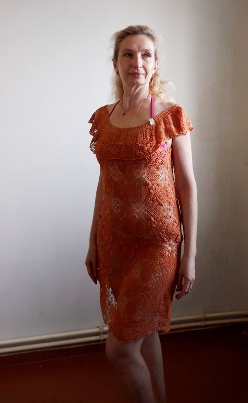 Летняя туника "Оранжевое лето"