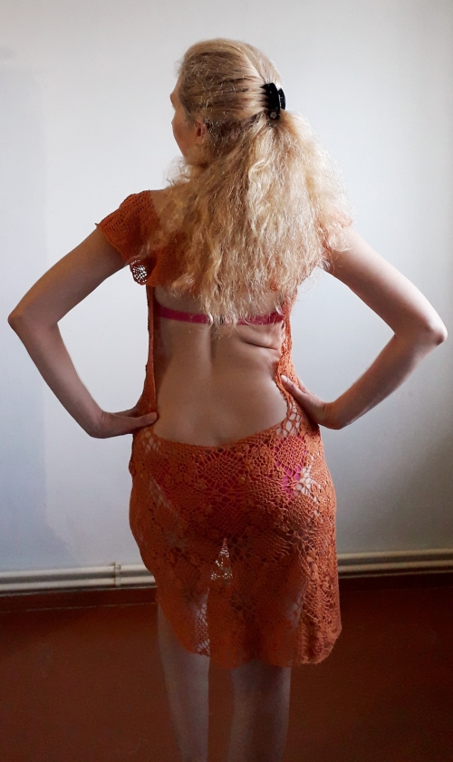 Летняя туника "Оранжевое лето"