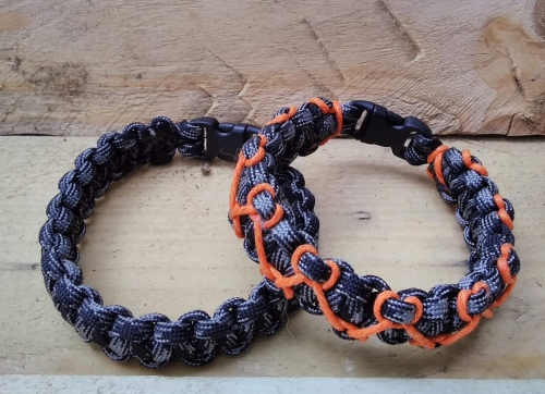 Плетеный мужской браслет из паракорда