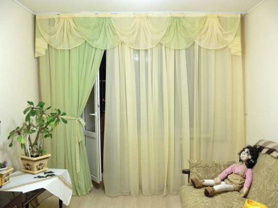 Шторы: комплект штор "Веер" из вуали