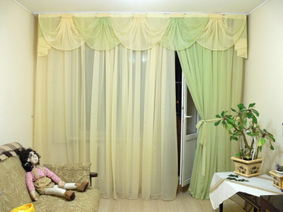 Шторы: комплект штор "Веер" из вуали