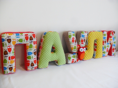 Буквы подушки Именные и разные I love you