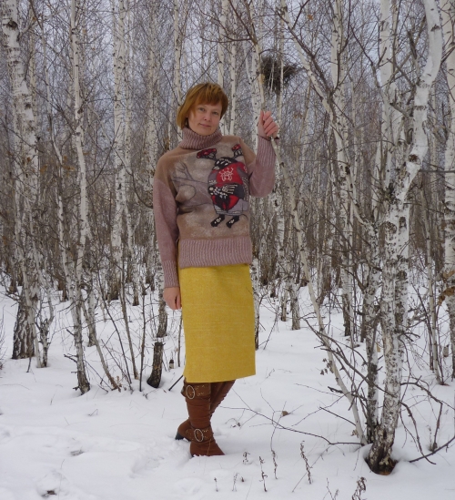 Свитер "Снегирь"