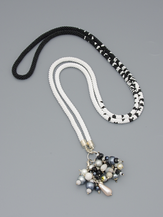 Лариат "Черно-белый"