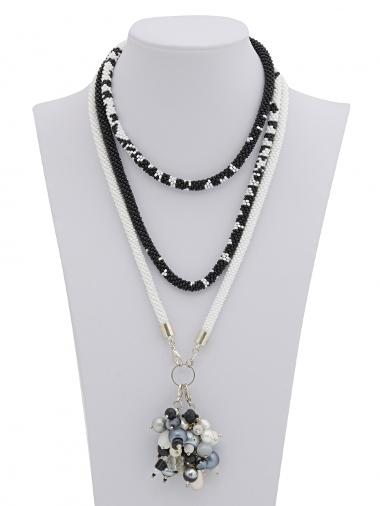 Лариат "Черно-белый"