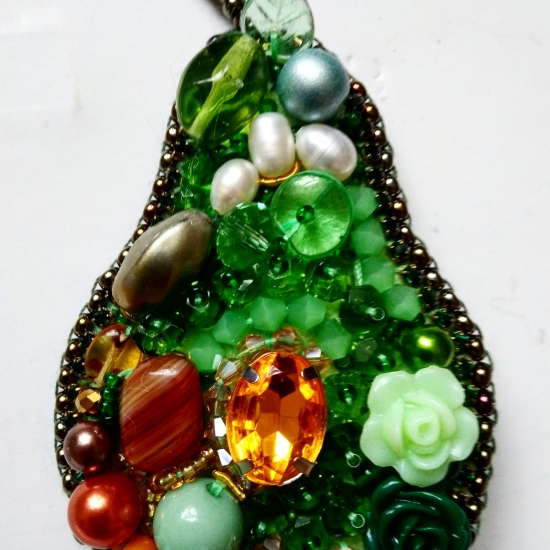 Брошь "Яблоко"