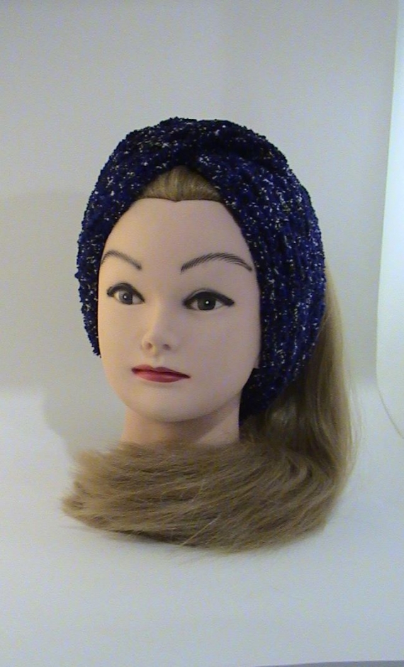 Повязка-чалма махровая, вязаная