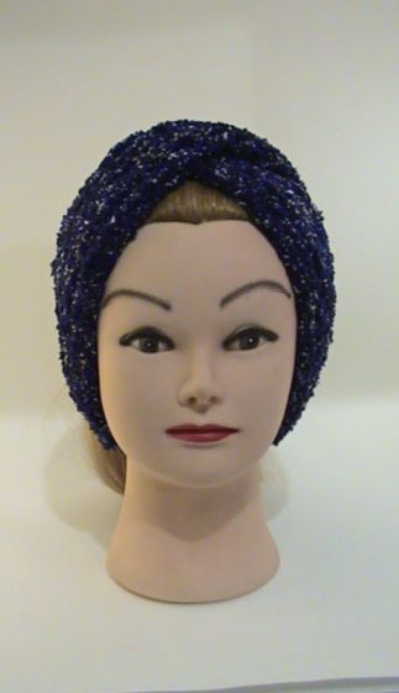 Повязка-чалма махровая, вязаная