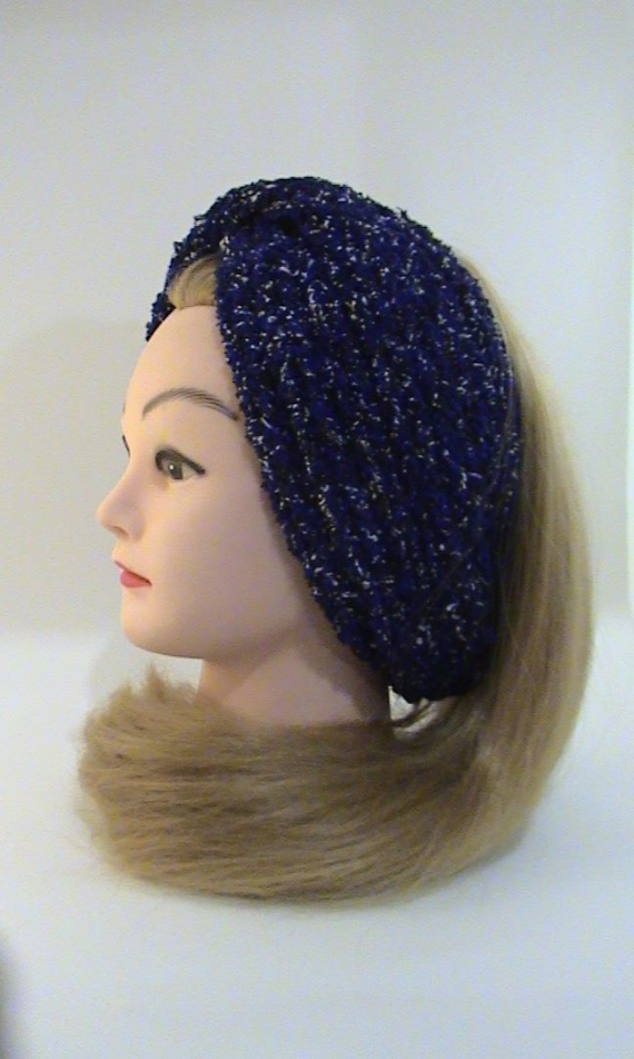 Повязка-чалма махровая, вязаная