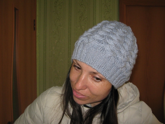 Шапка "Коса с тенью"