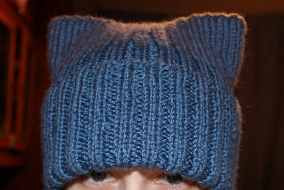 Шапка с ушками