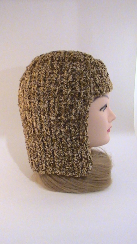 Шапка-паричок Каре , вязаная махровая