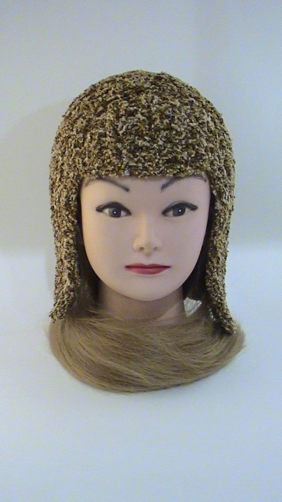 Шапка-паричок Каре , вязаная махровая