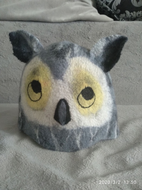 Шапка банная "Сова"