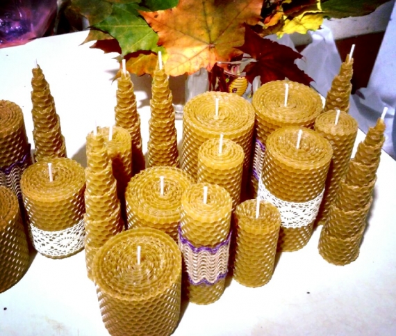 Свечи из вощины