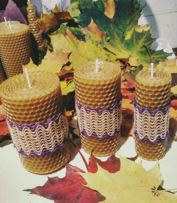 Свечи из вощины