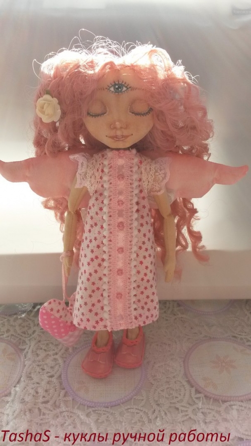 Текстильная кукла Ангел Нежность