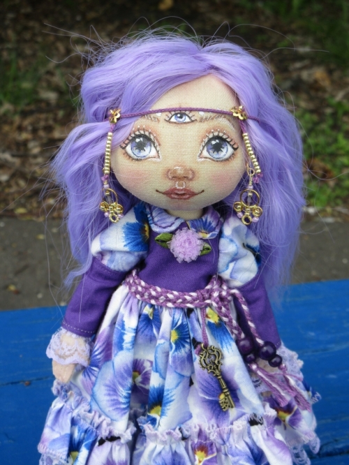 Текстильная кукла Индиго