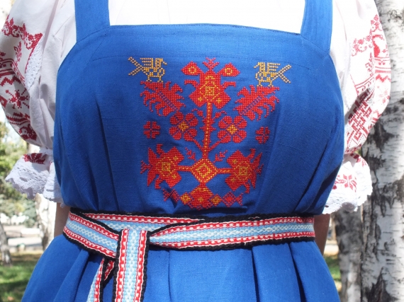 Льняной сарафан Василиса Премудрая