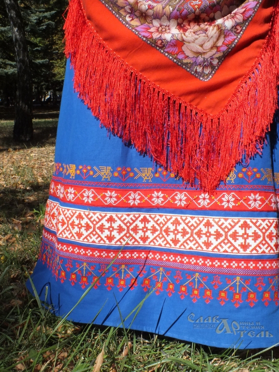 Льняной сарафан Василиса Премудрая