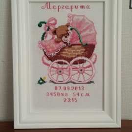 Метрика вышитая