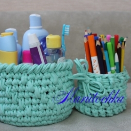 Трикотажные корзиночки