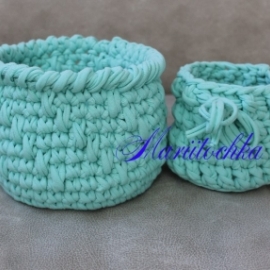 Трикотажные корзиночки