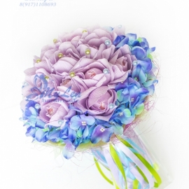 Букет из конфет “Белла” сиреневый