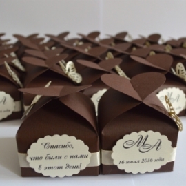 Бонбоньерки на свадьбу "Блондинка в шоколаде"