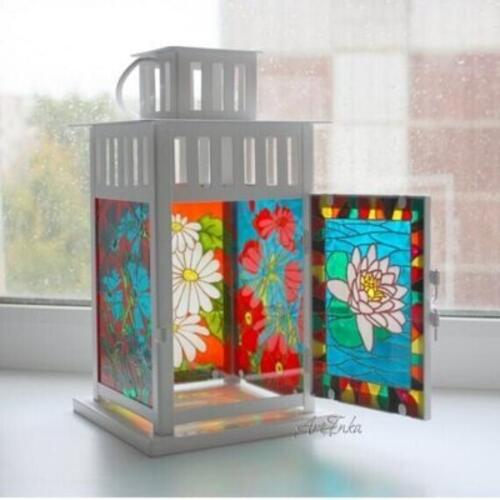 Фонарь уличный (внутри свеча)