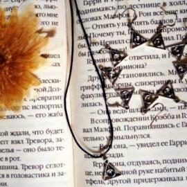 Серьги и кулоны Дары смерти маленькие