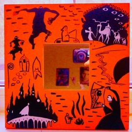 Картина с зеркальцем "Макс Фрай"